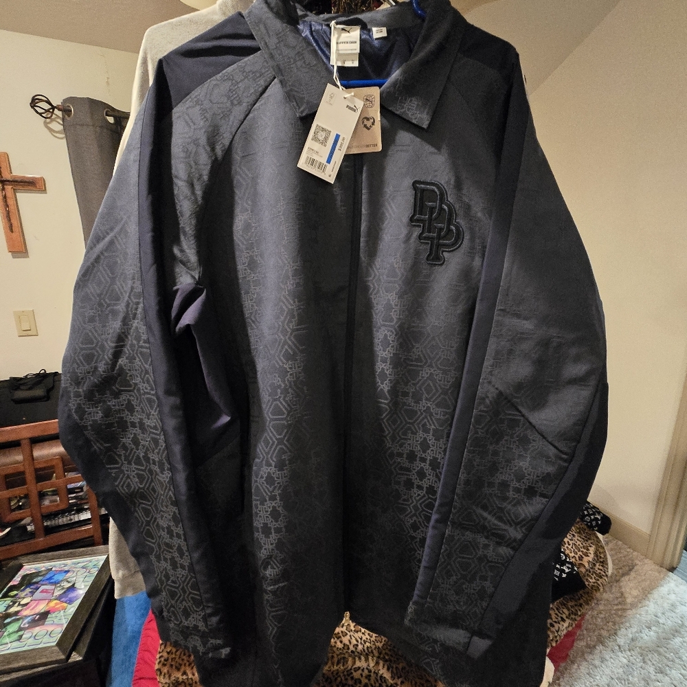 Dapper Dan X Puma Navy Blue Jacket! XL